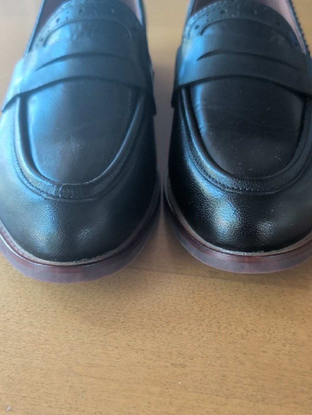 Beau Today Leather Penny Loafers Black - 7  NWOT - Picture 2 of 6